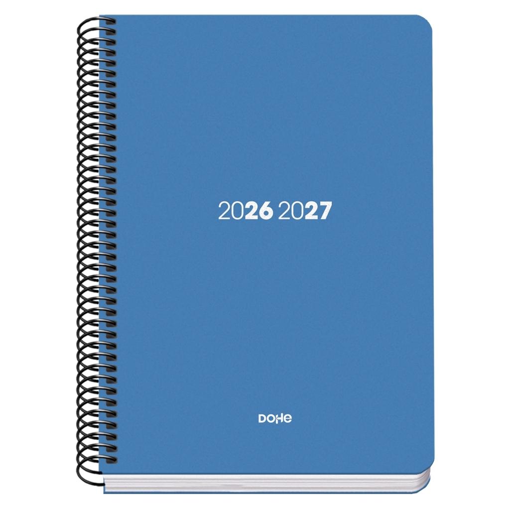(26) AGENDA ESCOLAR 2026-2027 ELEMENT PP ESPIRAL DÍA PÁGINA AZUL A5 150 X 210