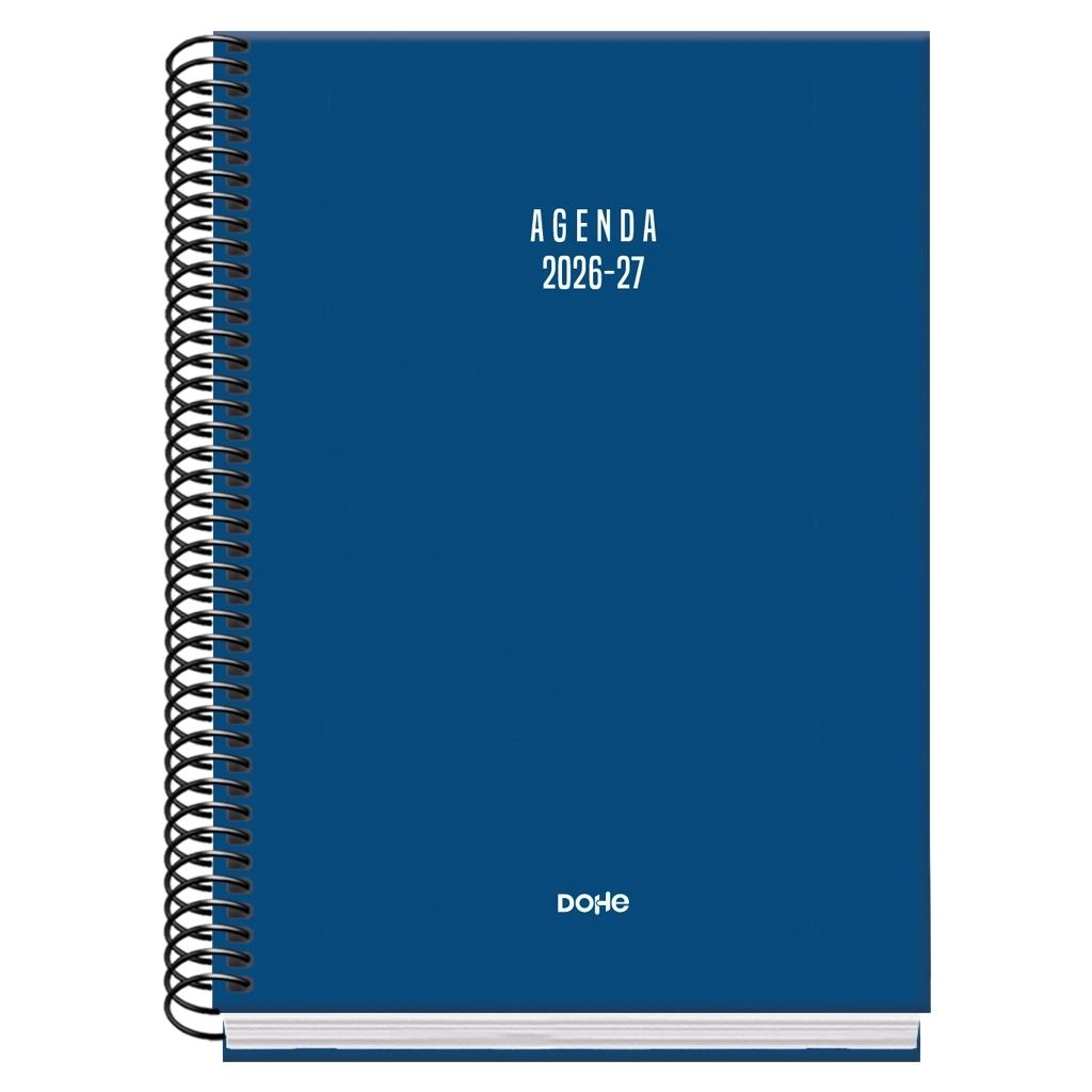 (26) AGENDA ESCOLAR 2026-2027 BASIC COLOUR VIBES ESPIRAL SEMANA VISTA AZUL A5 150 X 210