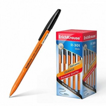 BOLIGRAFO BASICO PUNTA FINA TIPO BIC NARANJA COLOR NEGRO