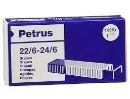 GRAPAS PETRUS 1000 UNIDADES 22/6 GALVANIZADA