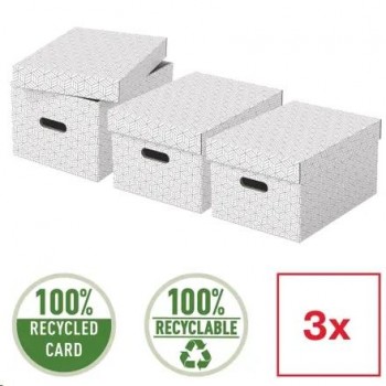 CAJA DE ALMACENAJE MEDIANA 365X265X205 COLOR BLANCO