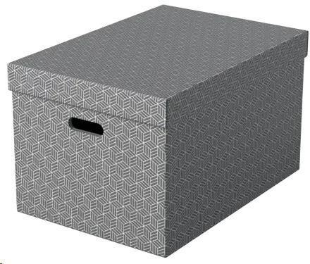 CAJA DE ALMACENAJE GRANDES 510X355X305 COLOR GRIS