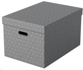 CAJA DE ALMACENAJE GRANDES 510X355X305 COLOR GRIS