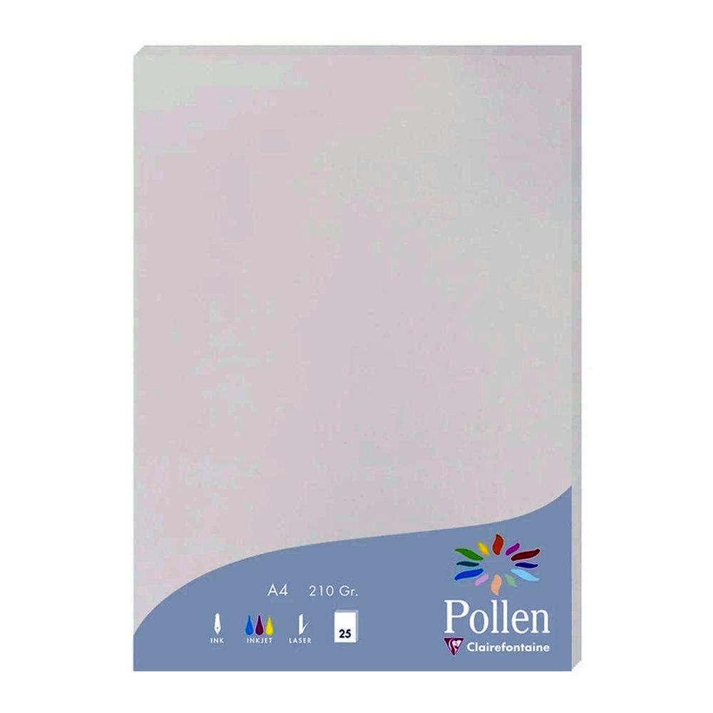 PAPEL POLLEN PAQ. 25H 210X297 GRIS PERLA 210G