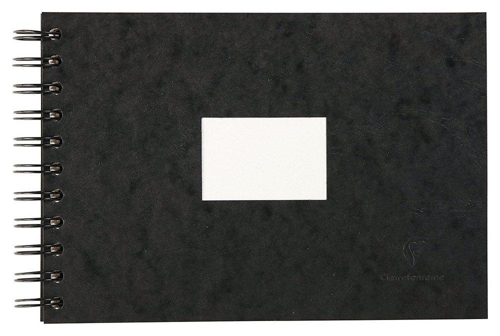 CUADERNO DE VIAJE ACUARELA 20X20 COLOR NEGRO 20H 300G