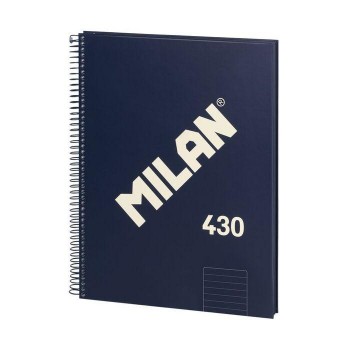 (24) CUADERNO TAPA EXTRADURA A5 80 HOJAS 95GR RAYADO 1918 COLOR AZUL