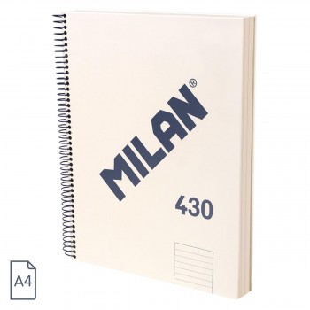 (24) CUADERNO TAPA EXTRADURA A5 80 HOJAS 95GR RAYADO 1918 COLOR BEIGE