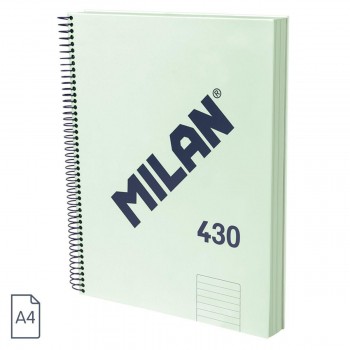 (24) CUADERNO TAPA EXTRADURA A5 80 HOJAS 95GR RAYADO 1918 COLOR VERDE