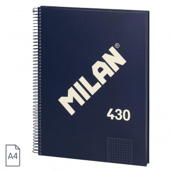 (24) CUADERNO TAPA EXTRADURA A5 80 HOJAS 95GR 5x5 1918 COLOR AZUL