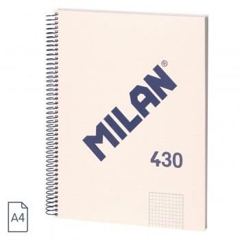 (24) CUADERNO TAPA EXTRADURA A5 80 HOJAS 95GR 5x5 1918 COLOR BEIGE