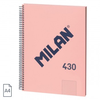 (24) CUADERNO TAPA EXTRADURA A5 80 HOJAS 95GR 5x5 1918 COLOR ROSA