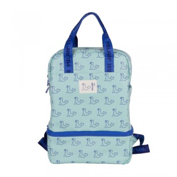 MOCHILA INFANTIL CON COMPARTIMENTO ISOTERMICO 460 VERDE