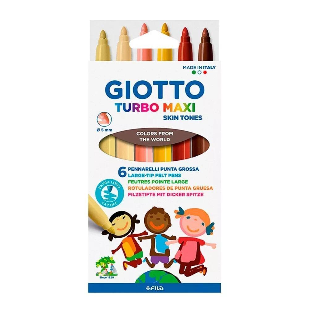ROTULADOR GRUESO TURBO MAXI SKIN TONES 6U
