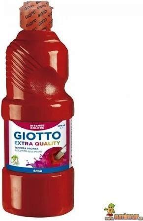 GIOTTO TEMPERA LISTA ROJO ESCARLATA EXTRA QUALITY 500 ML (TAPON ROJO)
