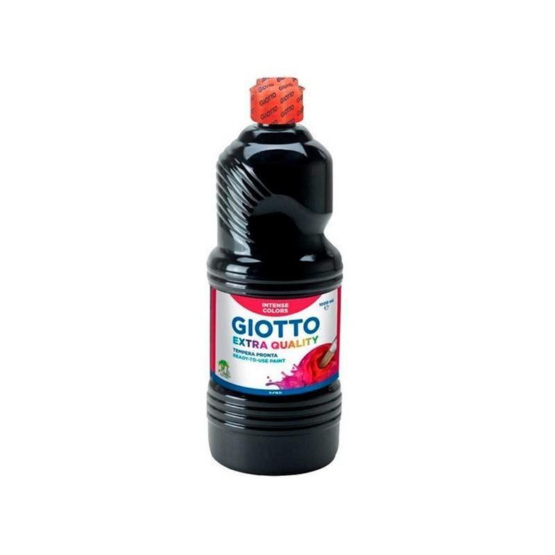 TEMPERA GIOTTO 500 ML EXTRA QUALITY NEGRO (TAPON ROJO)