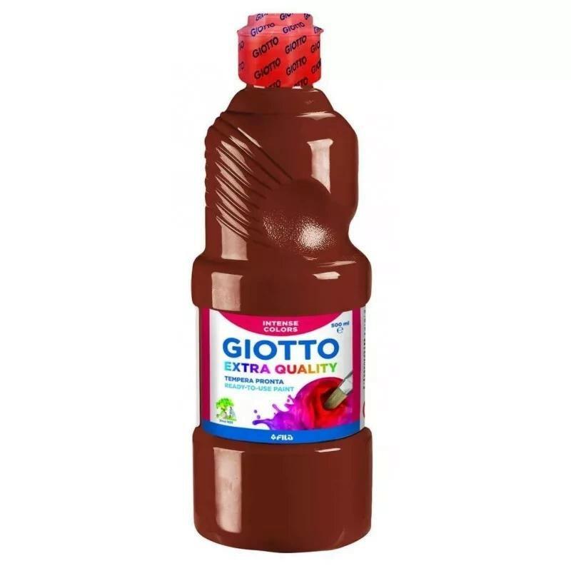 GIOTTO TEMPERA LISTA MARRON EXTRA QUALITY 500 ML (TAPON ROJO)