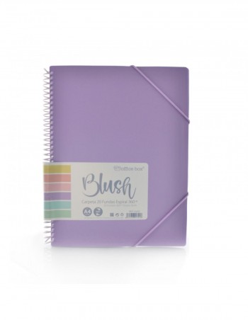 CARPETA 40 FUNDAS ESPIRAL COLECCION BLUSH