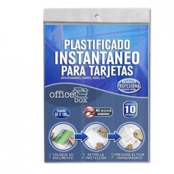 FUNDAS DE PLASTIFICAR INSTANTANEO PARA TARJETAS