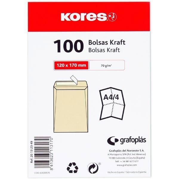 BOLSA 250X353 KRAFT 10 UNIDADES