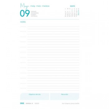 AGENDA ANUAL 2025 GRAFOPLAS D/P A5 FANCY MINT