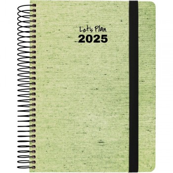 AGENDA ANUAL 2025 GRAFOPLAS D/P A5 ECOJEANS VERDE