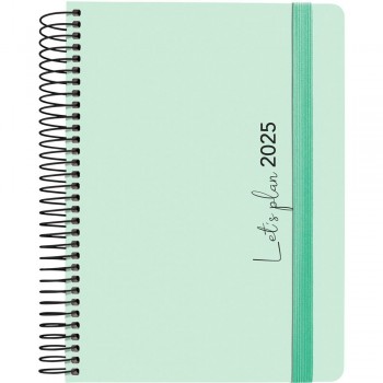 AGENDA ANUAL 2025 GRAFOPLAS D/P A5 COLORS MINT