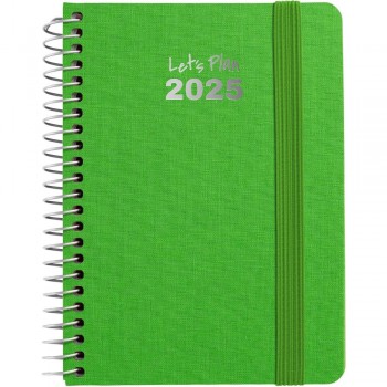 AGENDA ANUAL 2025 GRAFOPLAS S/V A6 FANCY VERDE