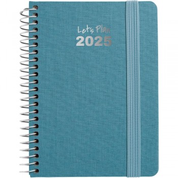 AGENDA ANUAL 2025 GRAFOPLAS S/V A6 FANCY AZUL