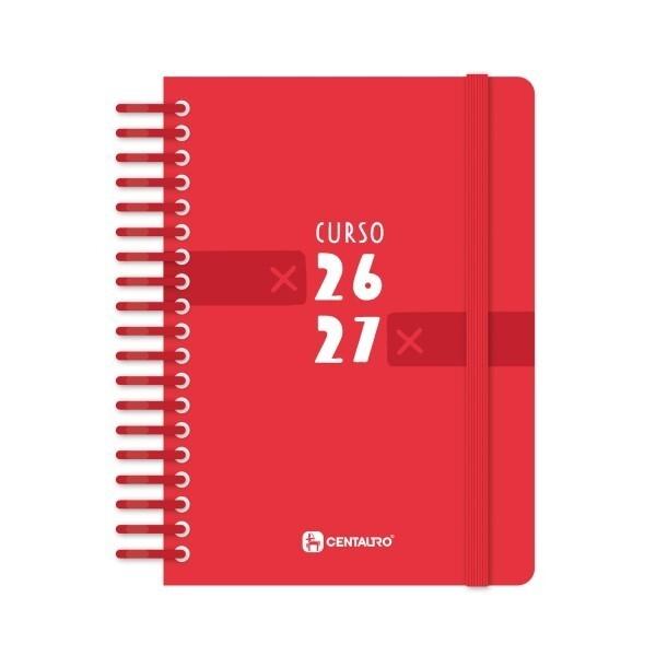 (26) AGENDA ESCOLAR 2026-2027 GRAFOPLAS PP A5 2DP CENTAURO ROJO