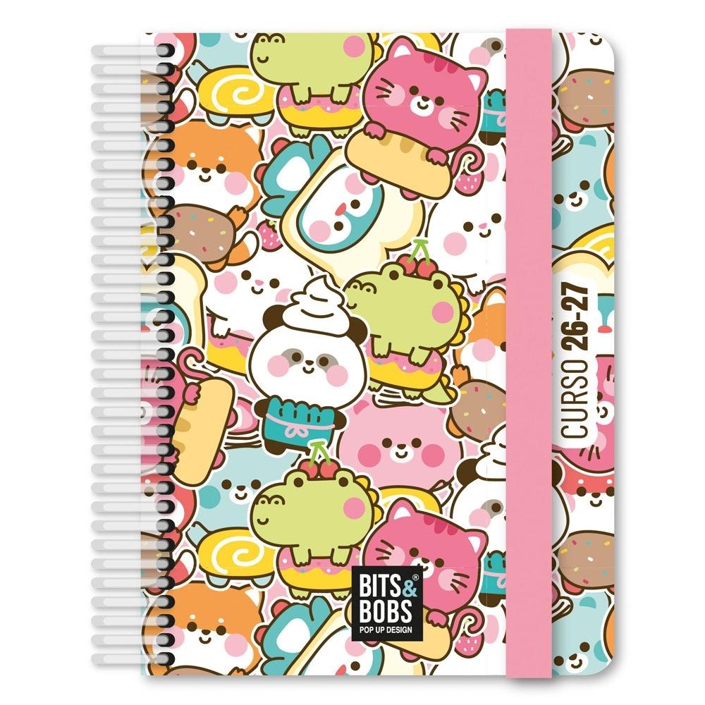(26) AGENDA ESCOLAR 2026-2027 GRAFOPLAS A6 DP FORRADA KAWAII
