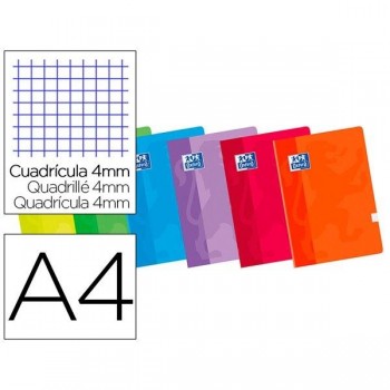 (24) LIBRETA OXFORD TAPA BLANDA A4 48H CUADRICULA 4MM