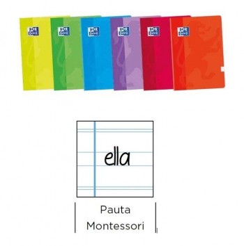 LIBRETA  OXFORD TAPA BLANDA TAMAÑO A4 48H PAUTA MONTESSORI