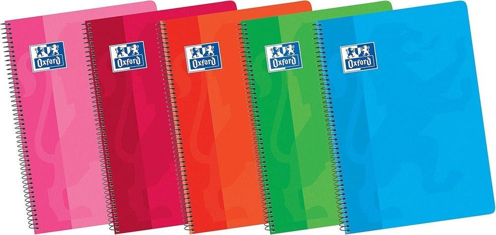 CUADERNOS OXFORD TAPA BLANDA TAMAÑO CUARTO 80 HOJAS 4X4 90GRS COLORES SURTIDO