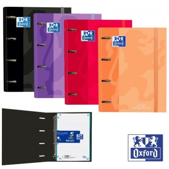 EUROPEANBINDER OXFORD TAPA ESTRADURA A4 100 HOJAS 5X5 COLORES SURTIDOS