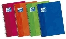 CUADERNOS OXFORD TAPA EXTRADURA TAMAÑO CUARTO 80 HOJAS 1 LÍNEA C/M 90GRS COLORES SURTIDO