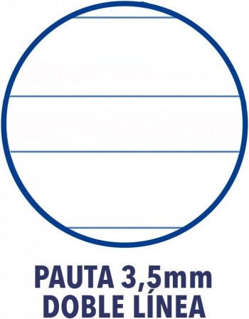 CUADERNOS TAPA EXTRADURA TAMAÑO FOLIO 80 HOJAS PAUTA 3,5mm