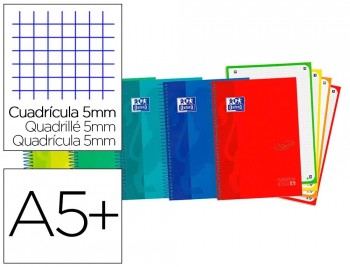 (24) CUADERNO OXFORD TAPA EXTRADURA TAMAÑO A5+ 80 HOJAS 5X5 90GRS