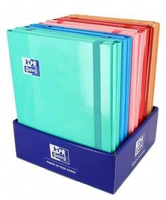 VAC26 (25) CARPETA  DE GOMAS CARTON RIGIDO OXFORD LOMO 20MM SOLAPAS COLORES TENDENCIAS