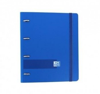 EUROPEANBINDER OXFORD TAPA PLASTICO A4 100 HOJAS 5X5 AZUL MARINO