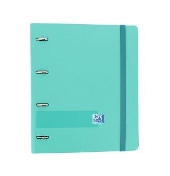 EUROPEANBINDER OXFORD TAPA PLASTICO A4 100 HOJAS 5X5 VERDE MENTA