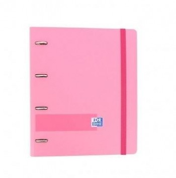 EUROPEANBINDER OXFORD TAPA PLASTICO A4 100 HOJAS 5X5 ROSA