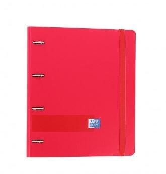 EUROPEANBINDER OXFORD TAPA PLASTICO A4 100 HOJAS 5X5 ROJO