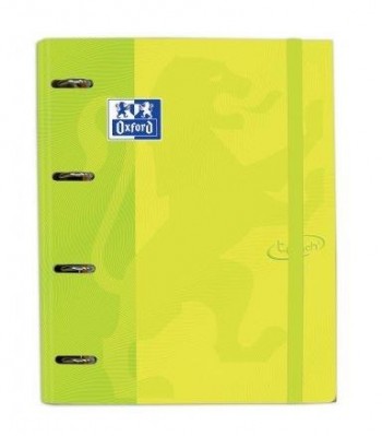 CARPETA ANILLA CON RECAMBIO OXFORD TAPA TOUCH TAMAÑO A-4+ 100 HOJAS 5X5 90GRS LIMA