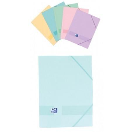 VAC26 (25) CARPETA DE GOMAS PLASTICO CON SOLAPAS OXFORD LIVE & GO TP A4+ - SRTD PASTEL (VAC-2025)