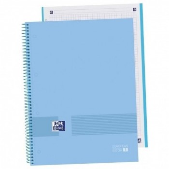 CUADERNO OXFORD EUROPEANBOOK 1 &YOU T.EXTRADURA A4+ 80H 5X5 PERIWINKLE BLUE