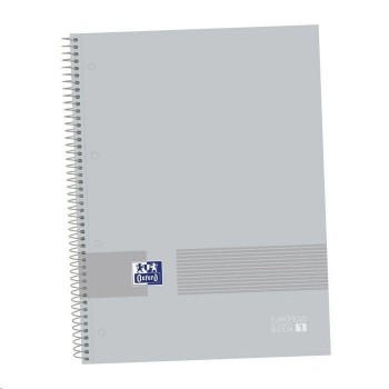 CUADERNO OXFORD EUROPEANBOOK 1 &YOU T.EXTRADURA A4+ 80H 5X5 PURE GREY