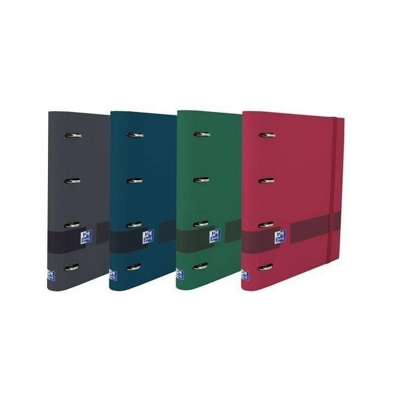 VAC26 (24) CARPETA DE ANILLAS CON RECAMBIO OXFORD TAPA EXTRADURA TAMAÑO A-4+  5X5 OXFORD & YOU COLORES NEUTROS (VAC-2025)