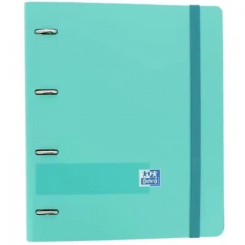 EUROPEANBINDER OXFORD TAPA PLASTICO A4 100 HOJAS 5X5 VERDE AQUA