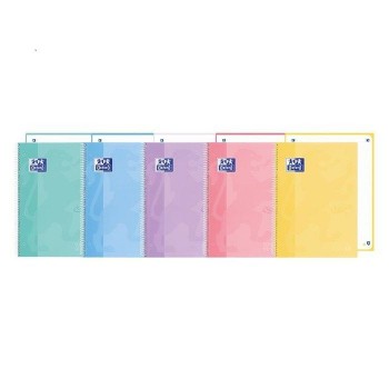 CUADERNO OXFORD EUROPEANBOOK 1  SCHOOL TOUCH  A4+ 80H OP DOTS CR TE PASTEL