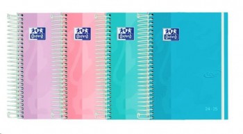 AGENDA ESCOLAR 2024-2025 12X18 D/P TAPA TOUCH PASTEL